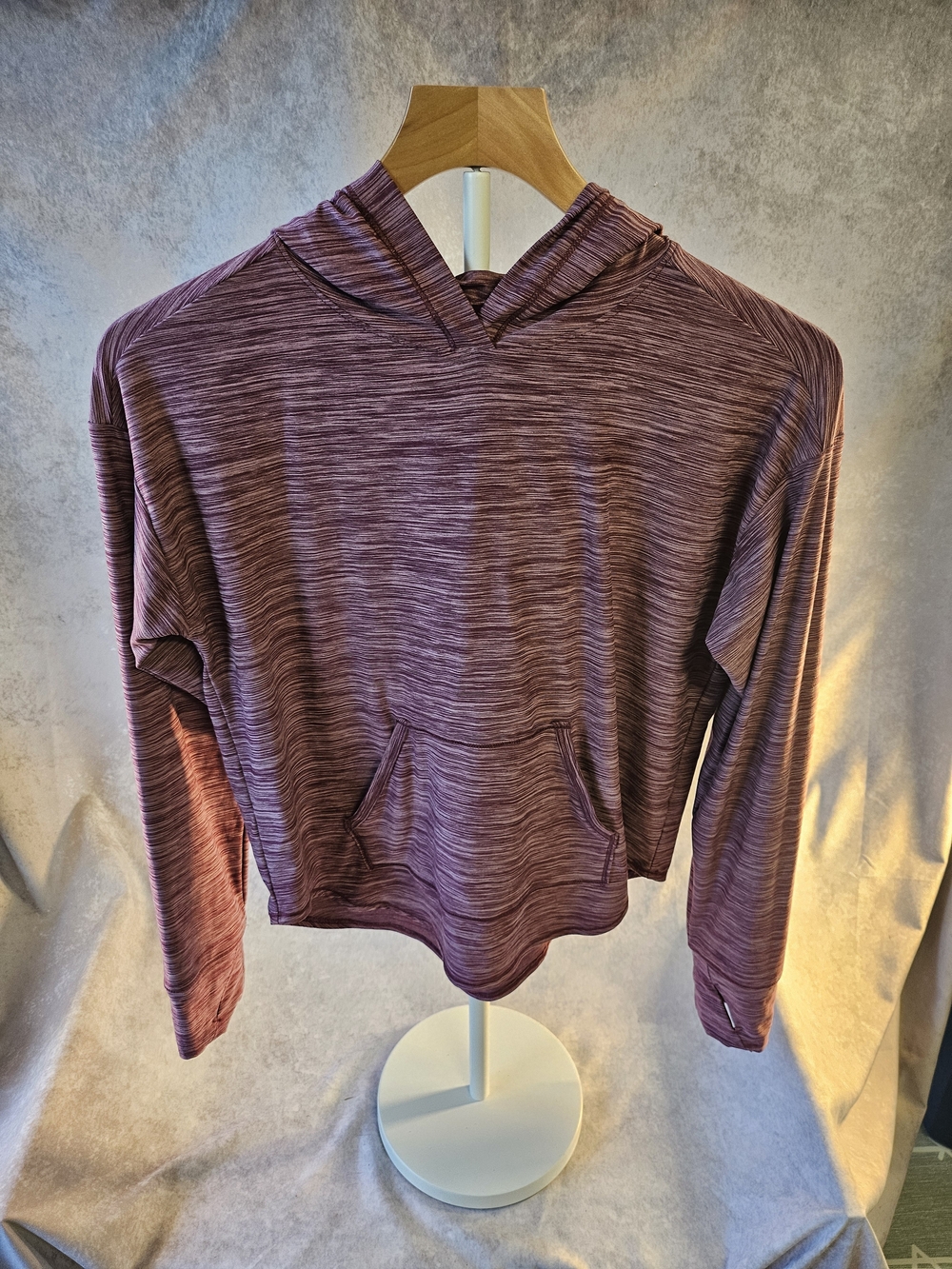Girls 14/16 all in motion Heathered Mauve Hooded Pullover